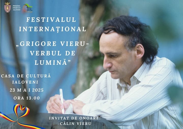 Invitație la Festivalul Internațional  ”Grigore Vieru - Verbul de Lumină”.