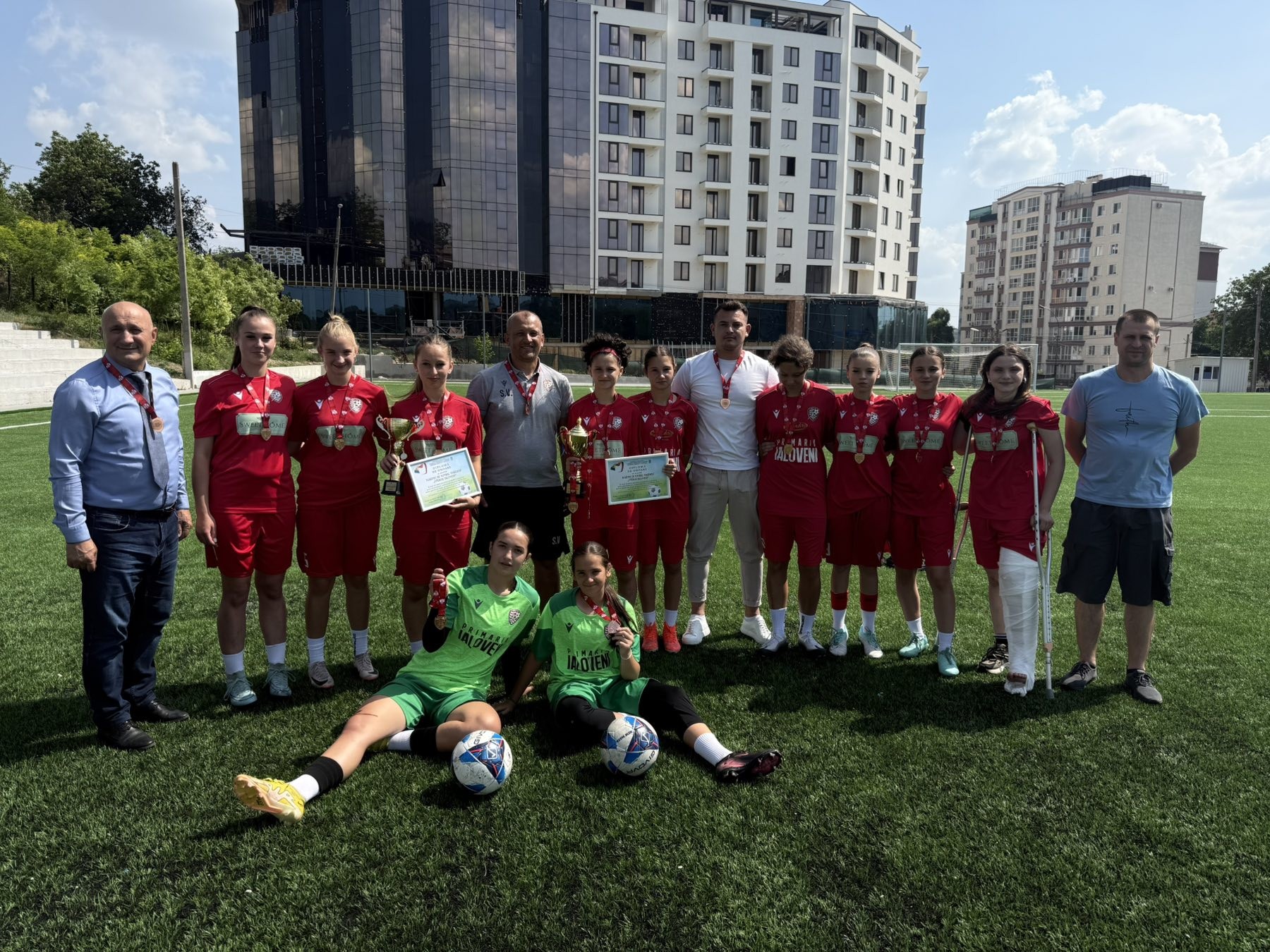Premierea echipelor feminine de fotbal din orașul Ialoveni