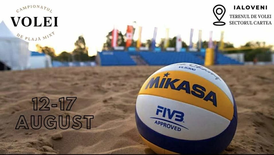 Primaria orașului Ialoveni anunța desfășurarea Campionatului de volei pe plajă mixt.