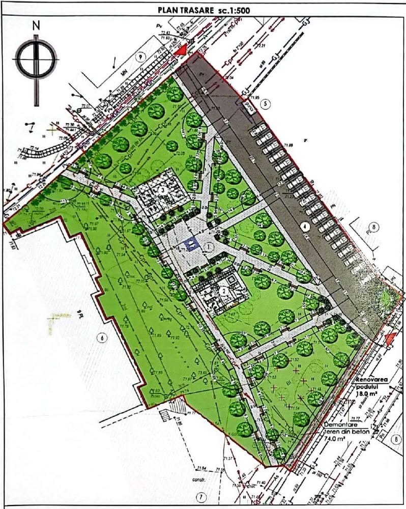 Scuarul Basarabia - un nou spațiu verde creat împreună cu partenerii de dezvoltare din România