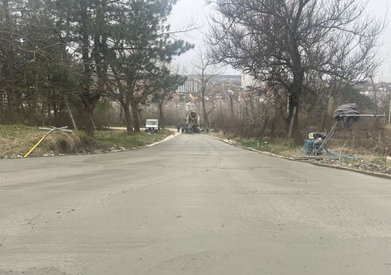 Reparația parțială a străzii Toma Ciorba din orașul Ialoveni