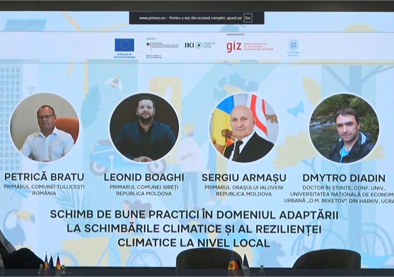 Primarul orașului Ialoveni, Sergiu ARMAȘU, a participat la Conferința Națională „Reziliență Climatică pentru Dezvoltare Locală”
