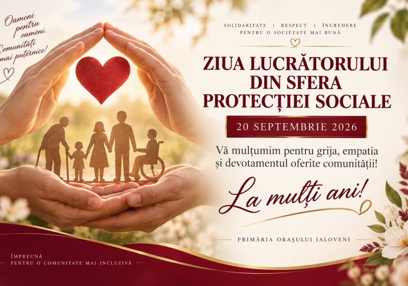 Felicitare cu prilejul Zilei lucrătorului din sfera protecției sociale